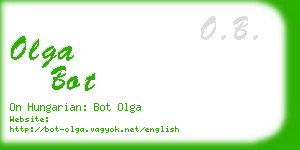 olga bot business card